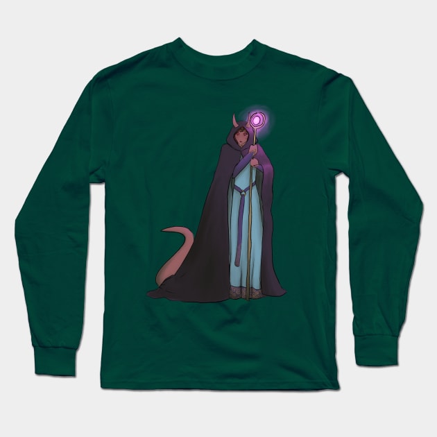 Tiefling Long Sleeve T-Shirt by AlexTal